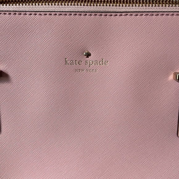 NWOT Kate Spade Light Pink, Double Zippered Bowling Shoulder Bag - Picture 3 of 13
